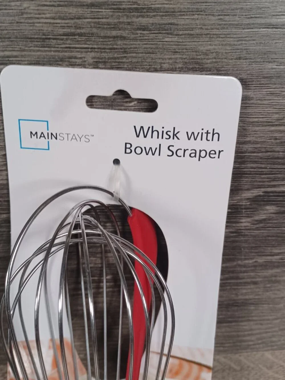 New Mainstays Whisk with Bowl Scraper